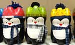 Забавные пингвины из пластиковых бутылок