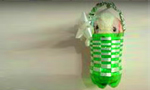 Плетеная корзинка из пластиковой бутылки