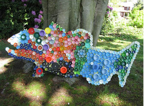 Цветочные деревья из пластиковых бутылок Галии Петровой