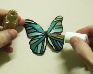 Бабочка из бутылки из Египта 8